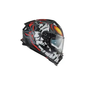 Typhoon MO Helmet - Gray, Red, White, Black - Adult - M - 010118297