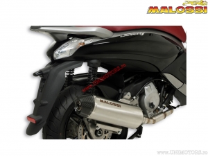 Uitlaatsysteem RX zwart (3215157.K0) - goedgekeurd - Piaggio Beverly ST 350i H2O 4T E3 '12-'16 (EU goedgekeurd) - Malossi