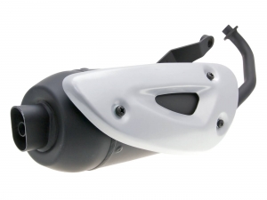 Uitlaatsysteem (TC12136) - Peugeot Ludix 50 Professional 4T / SYM (Sanyang) Tonik 50 4T AC FW05A - Tecno