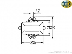 Universele remcontact - 6DF 001 551-091 - Hella
