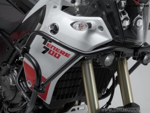 Upper crash bar - black steel - Yamaha Ténéré 700 ('19-) - SW-Motech