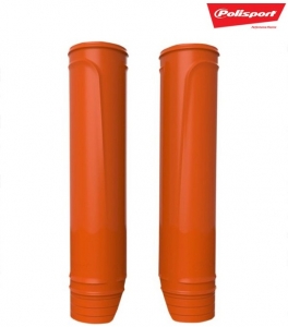 Upper fork protectors set - color: orange - Cross - enduro motorcycles - Polisport