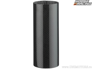 Upper fork protectors set - material: carbon fiber - color: black / gray - Moose