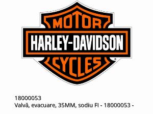 Válvula, escape, 35MM, sódio FI - 18000053 - Harley-Davidson