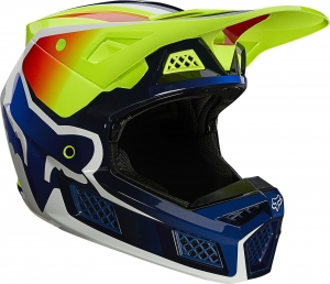 V3 RS bedrade helm [Geel Flo]: Maat - XL