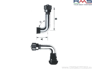 Valve tubeless D.ext 14 mm angle 90 degrees - RMS