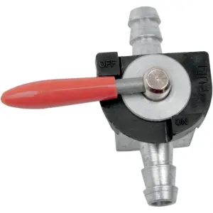 Vanne de carburant en ligne - Noire, Argentée, Rouge - P12035