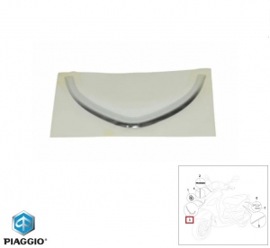 Verchromtes Frontverkleidungsornament - Piaggio Fly ('07-'14) 50-100-125-150cc - Piaggio