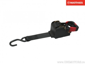 Verstelbare riem 1,8 m x 48 mm zwart - JM