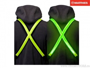 Vesta Led taille L/XL vert néon - JM