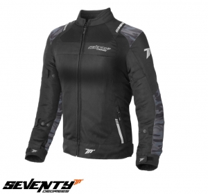 Veste de course d'été pour femme modèle Seventy SD-JR54 couleur: noir/camouflage