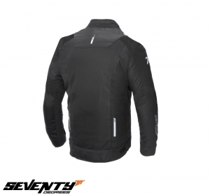 Veste de course d'été pour hommes modèle Seventy SD-JR52 couleur: noir