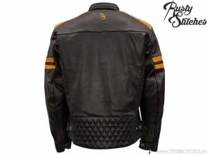 Veste de moto Rusty Stitches Jari Noir-Or (noir-or) - Rusty Stitches