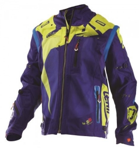 Veste Enduro/Cross MX Leatt GPX 4.5 X-Flow Bleu/Lime: Taille - L