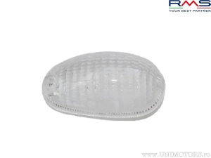 Vidro de sinalização frontal branco esquerdo - Gilera Typhoon / Storm / Piaggio NTT / NRG / Zip Fast Rider / Zip SP - (RMS)