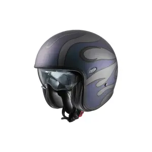 Vintage FR Helm - Blau, Grau, Matt - Erwachsene - L - 01043011