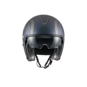 Vintage FR Helm - Blauw, Grijs, Mat - Volwassene - S - 01043009