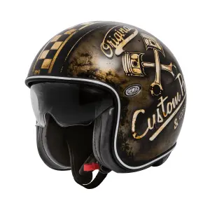 Vintage OP 9 Helmet - Black, Gloss, Copper - Adult - 2XL - 01043478