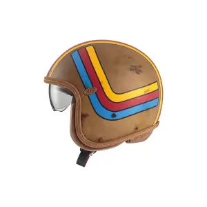 Vintage Platinum Edition Helmet - Blue, Brown, Matte, Red, Yellow - Adult - S - 01042998