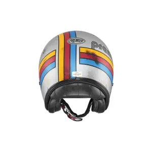 Vintage Platinum Edition Helmet - Blue, Gloss, Red, Silver, Yellow - Adult - M - 01042994