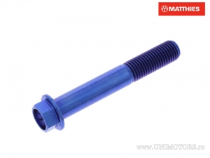 Vis à tête hexagonale Pro Bolt M10 x 1.25 x 65 mm Titane Bleu - JM