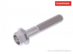 Vis à tête hexagonale Pro Bolt M5 x 0.8 x 25 mm en acier inoxydable A4 argenté - JM