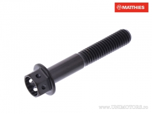 Vis à tête hexagonale Pro Bolt M5 x 0,80 x 30 mm titane Racing noir - JM