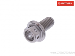 Vis à tête hexagonale Pro Bolt M6 x 1.00 x 12 mm en titane de course - JM