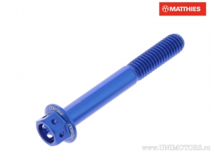 Vis à tête hexagonale Pro Bolt M6 x 1.00 x 45 mm en aluminium Racing bleu - JM