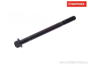 Vis à tête hexagonale Pro Bolt M6 x 1.00 x 75 mm en titane de course noir - JM