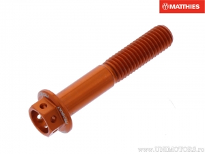 Vis à tête hexagonale Pro Bolt M8 x 1,25 x 45 mm en aluminium Course orange - JM