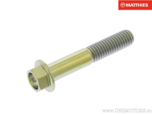 Vis à tête hexagonale Pro Bolt M8 x 1.25 x 45 mm titane doré - JM