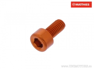 Vis à tête ronde Pro Bolt M5 x 0.80 x 10 mm Aluminium Orange - JM