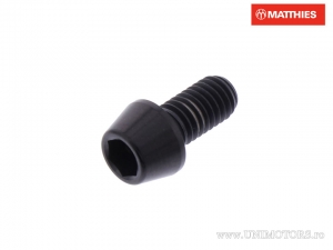 Vis de bouchon conique rond Pro Bolt M5 x 0.80 x 10 mm titane noir - JM