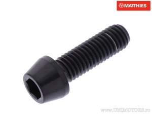 Vis de bouchon conique rond Pro Bolt M8 x 1.25 x 25 mm titane noir - JM