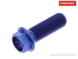 Vis de bouchon hexagonal Pro Bolt M10 x 1.25 x 30 mm Titane bleu - JM