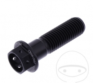 Vis de bouchon hexagonal Pro Bolt M10 x 1.25 x 35 mm en aluminium Racing noir - JM