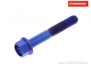 Vis de bouchon hexagonal Pro Bolt M4 x 0.70 x 25 mm titane bleu - JM
