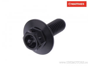 Vis de bouchon hexagonal Pro Bolt M6 x 1.00 x 16 mm titane course noir - JM