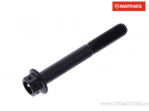 Vis de bouchon hexagonal Pro Bolt M6 x 1.00 x 45 mm en aluminium Racing noir - JM