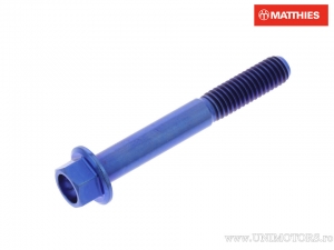 Vis de bouchon hexagonal Pro Bolt M6 x 1.00 x 45 mm titane bleu - JM