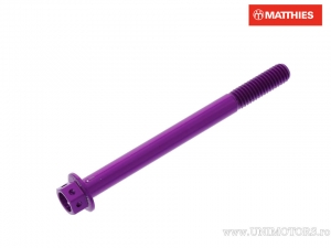 Vis de bouchon hexagonal Pro Bolt M6 x 1.00 x 70 mm aluminium Racing violet - JM