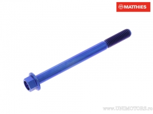Vis de bouchon hexagonal Pro Bolt M6 x 1.00 x 70 mm titane bleu - JM