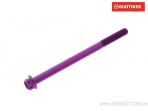 Vis de bouchon hexagonal Pro Bolt M6 x 1.00 x 85 mm aluminium Racing violet - JM