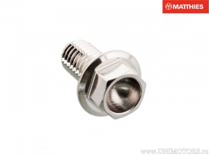 Vis de bouchon hexagonal Pro Bolt M8 x 1.25 x 15 mm en acier inoxydable A4 argent - JM