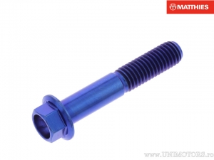 Vis de bouchon hexagonal Pro Bolt M8 x 1.25 x 45 mm Titane bleu - JM