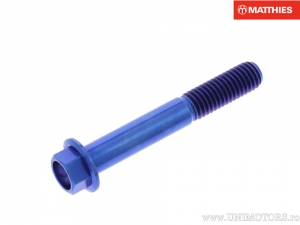 Vis de bouchon hexagonal Pro Bolt M8 x 1.25 x 55 mm titane bleu - JM