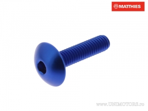 Vis de bouchon Pro Bolt M6 x 1.00 x 25 mm aluminium bleu - JM