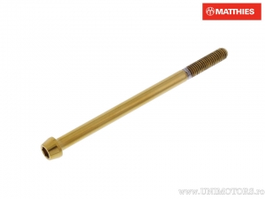 Vis de capuchon conique rond Pro Bolt M6 x 1.00 x 95 mm acier inoxydable A4 or - JM