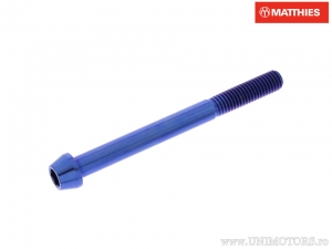 Vis de capuchon conique rond Pro Bolt M8 x 1.25 x 65 mm titane bleu - JM